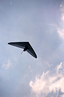 Hang-gliding above the castle