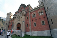 Main entrance to Schloss Neuschwanstein