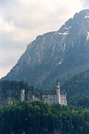 Castle nestling in the Bavarian mountains