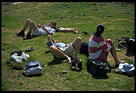 We were all pretty knackered after the climb - Murgsee